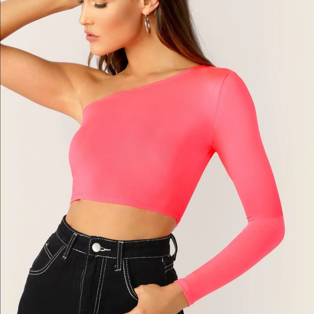 one shoulder top